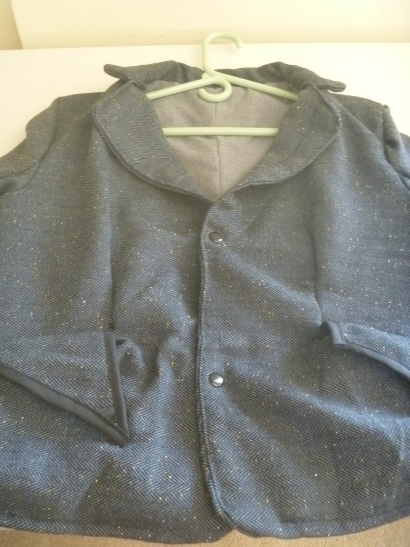 jacket with snap buttons closed
